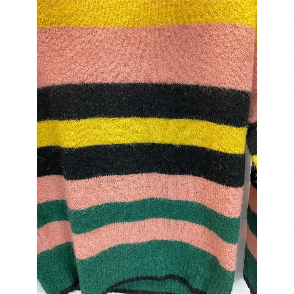 Lot of 2 Molo Tops Sz 11/12 Long Sleeve Jersey T Knit Sweater Art Striped Wool